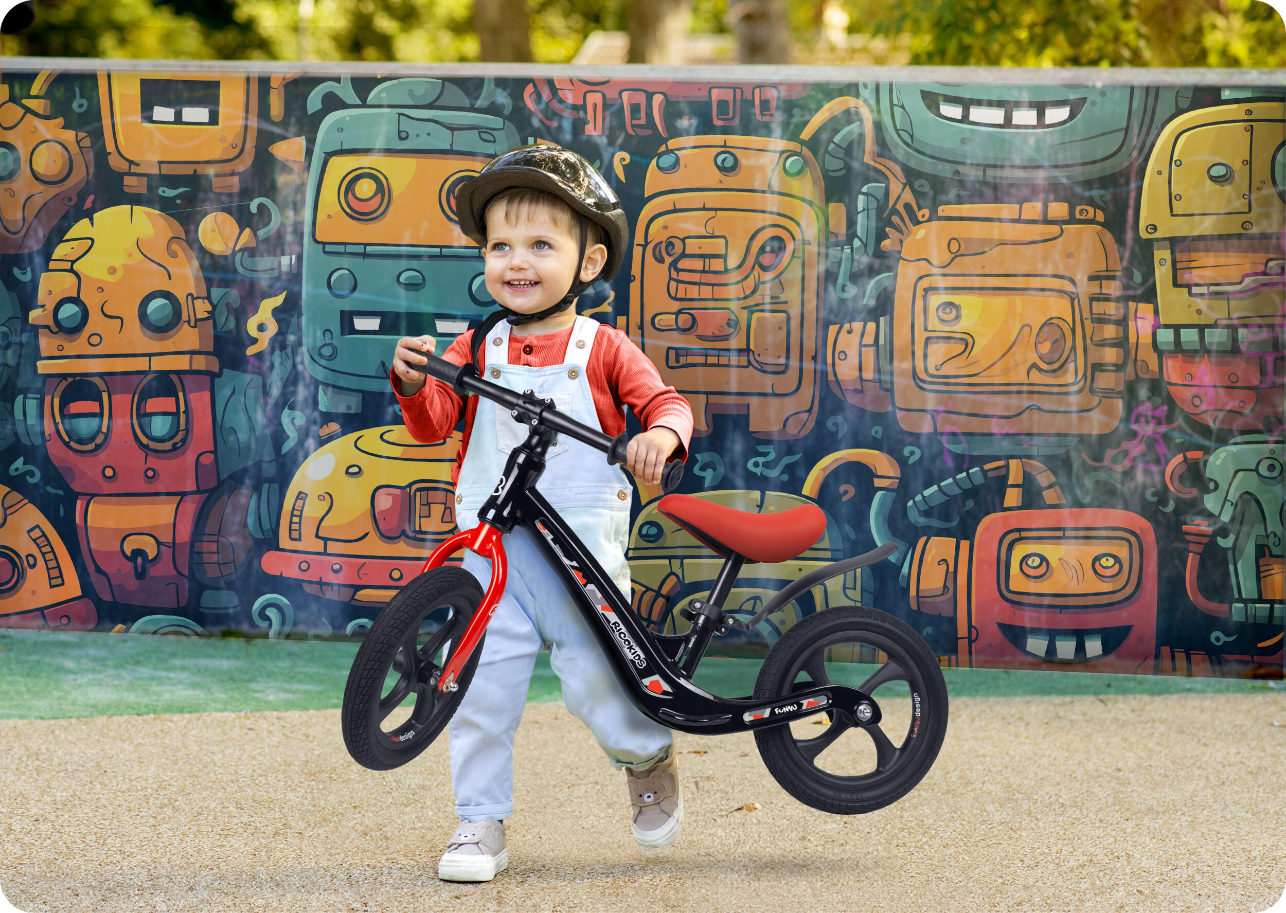 Rowerek biegowy dla dzieci magnesium Ricokids Funnu 4/7