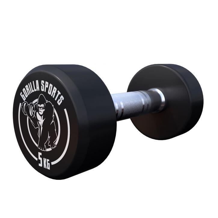 HALTÈRE MONOBLOC ROND | MUSCULATION | 2 X 5 KG 5/5
