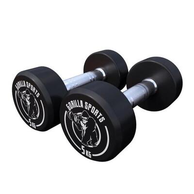 Dumbbell set 10 kg - halterset - 2x5 kg - dumbells - gietijzer