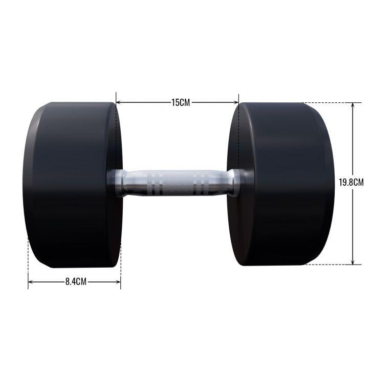 HALTÈRE MONOBLOC ROND | MUSCULATION | AU CHOIX DE 2,5KG À 40 KG 4/7