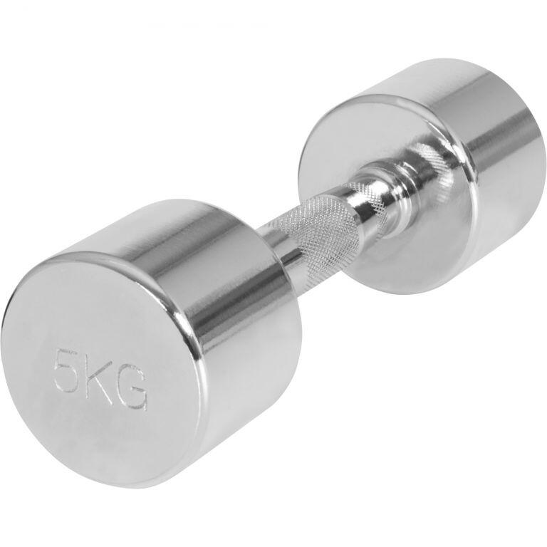 Set de 2 Gantere cromate cu greutate fixa