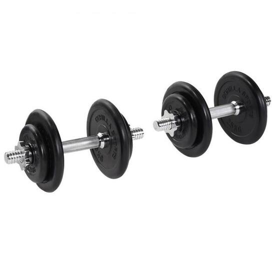 ZESTAW HANTLI 2x10KG REGULOWANE HANTLE 20 KG