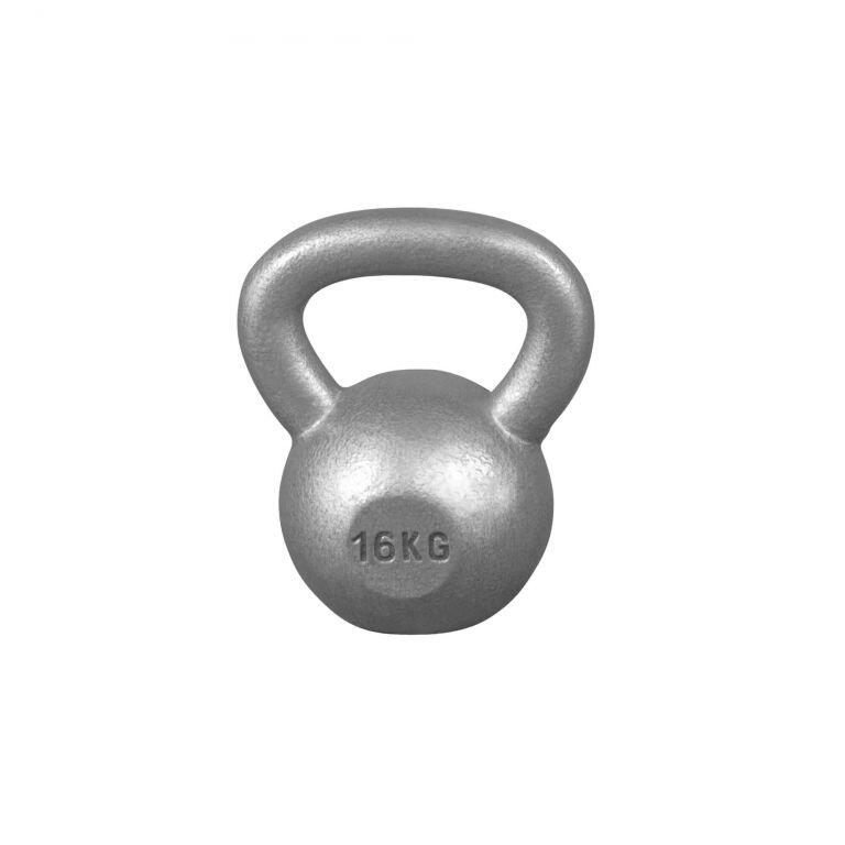 Gorilla Sports - Kettlebell En Fonte | Musculation | Poids Au Choix De 2kg À 32kg - Kettlebell - Gris|noir - 16 Kg - Decathlon