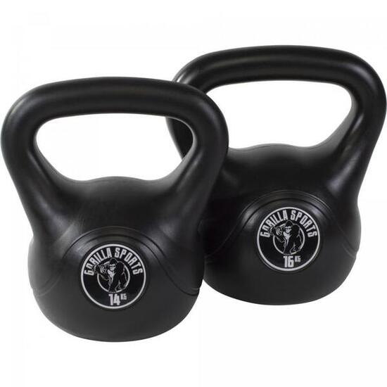 Kettlebell aus Kunststoff 2-20 KG