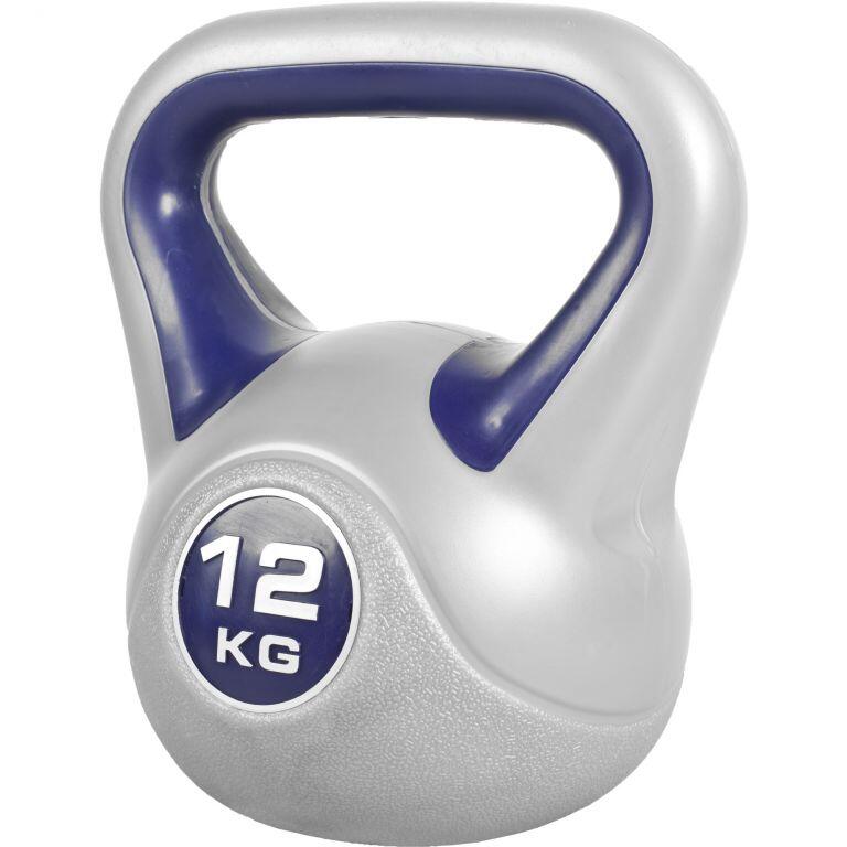 Gorilla Sports - Kettlebell Plastique | Stylish | Musculation | Au Choix De 2kg À 20kg - Kettlebell - Bleu - 12 Kg - Decathlon