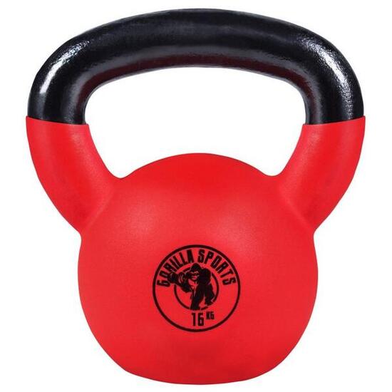 Kettlebell (2-32 kg) treningowy żeliwny gumowany Gorilla Sports