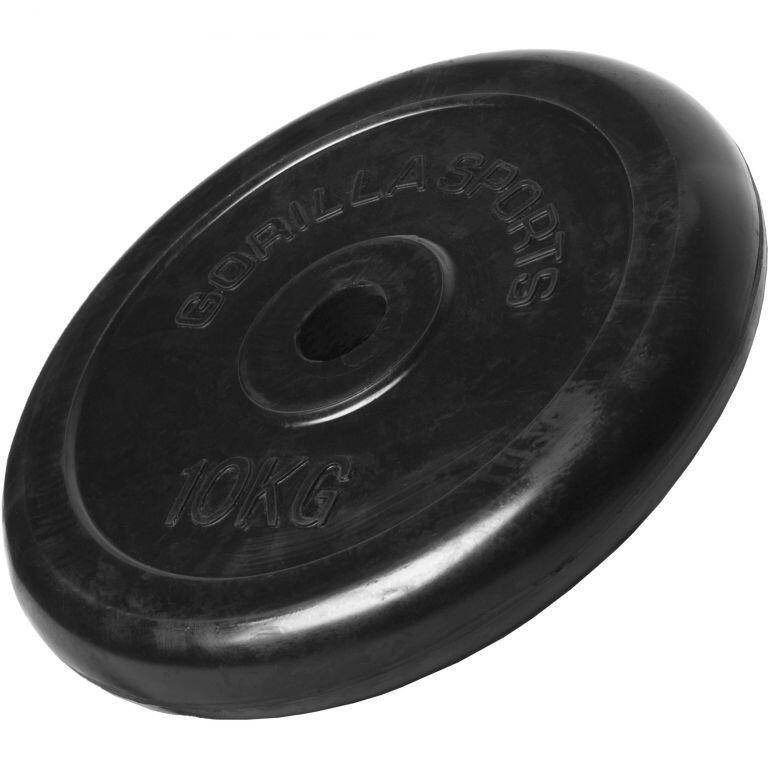 GORILLA SPORTS Posilování - činkový kotouč - zátěžový kotouč s úchopy