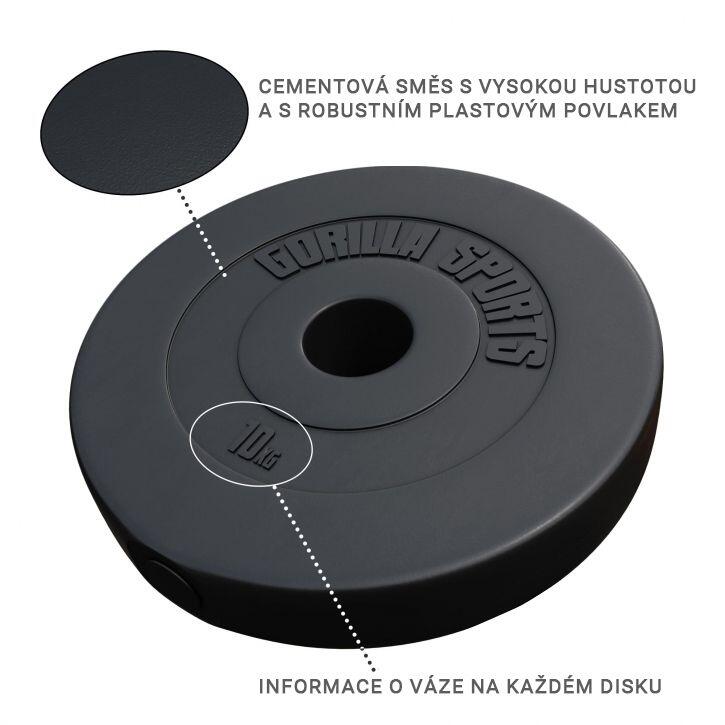 Second Hand - Disc olimpic ciment Ø 50/51mm (1.25 - 15kg) - Ca nou 2/4