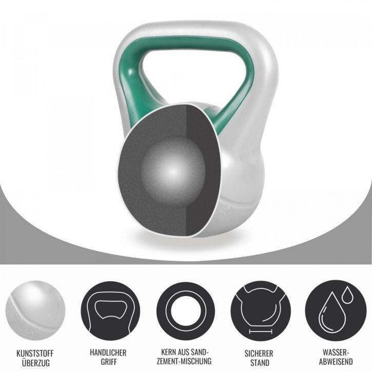 Gorilla Sports Kettlebell - Kunststof Trendy - 10 kg 2/7