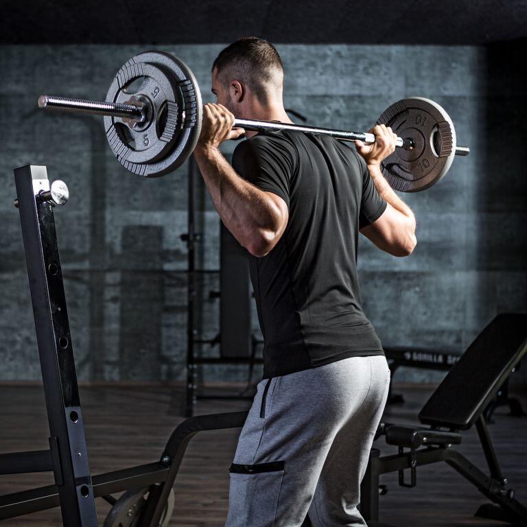 Gryf prosty do ćwiczeń  Gorilla Sports 170cm