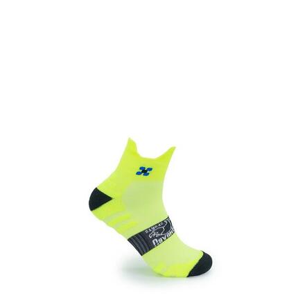 Chaussettes de running basses 15 cm – couleur JAUNE FLUO