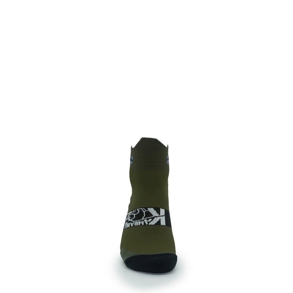 Chaussettes de running basses 15 cm – couleur OLIVE 2/6
