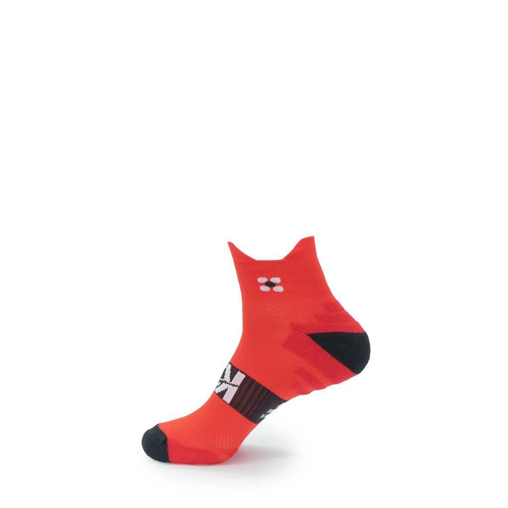 Chaussettes de running basses 15 cm – couleur ROUGE 5/5