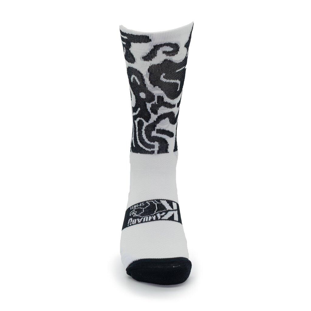 Meias DYSTOPIAN 4 de RUNNING (Preto e Branco) – 1 fio 2/6