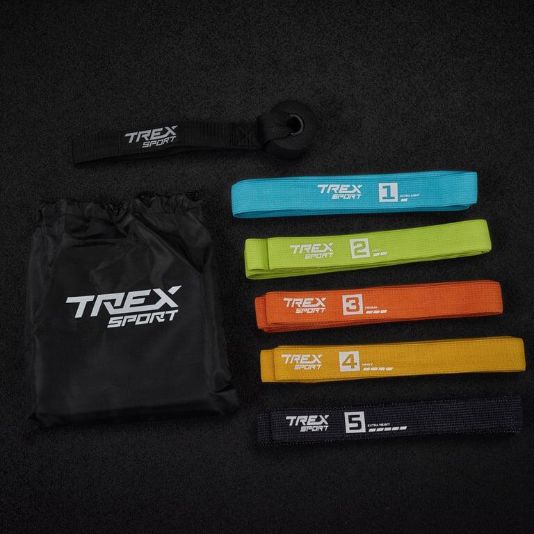 Zestaw 5 gum oporowych Trex Sport z uchwytem, opór 2,5–25 kg 2/7