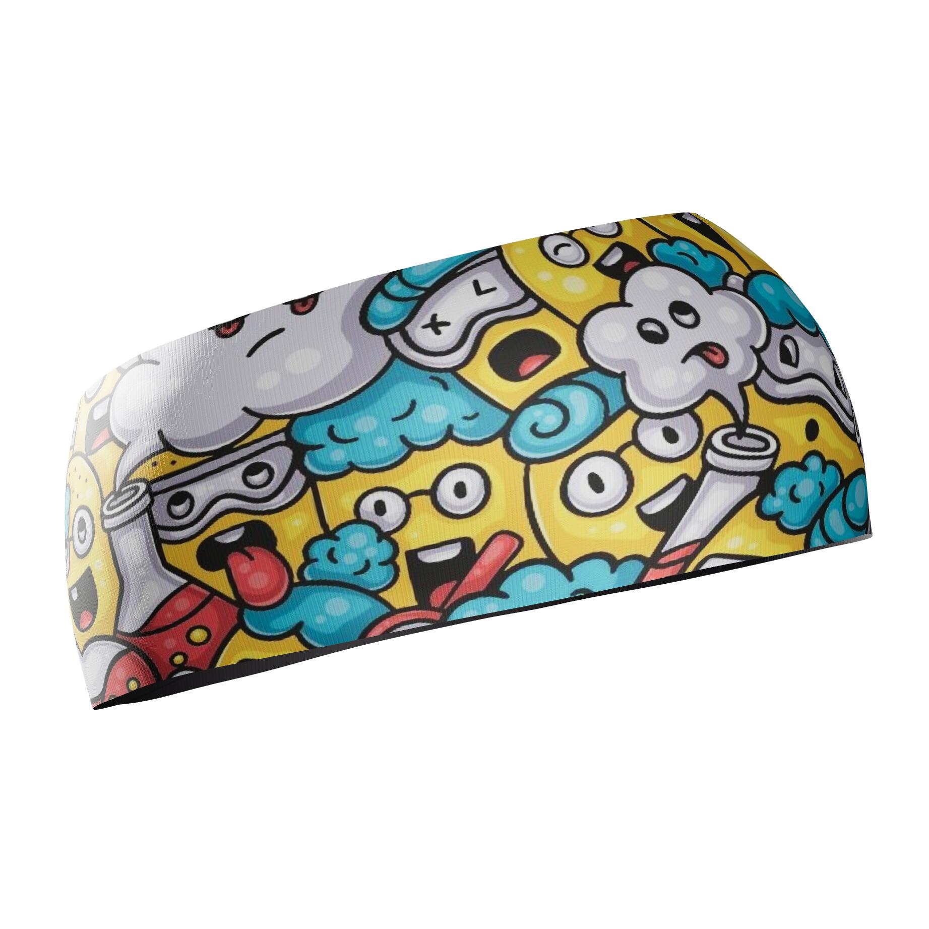 HEAD BAND RUNNING Elite EMOJI EXPERIMENTO - Sin Costuras y Reversible 2 EN 1 3/6