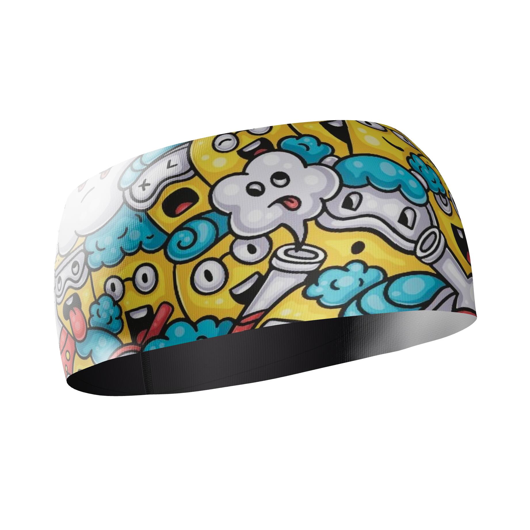 HEAD BAND RUNNING Elite EMOJI EXPERIMENTO - Sin Costuras y Reversible 2 EN 1 5/6