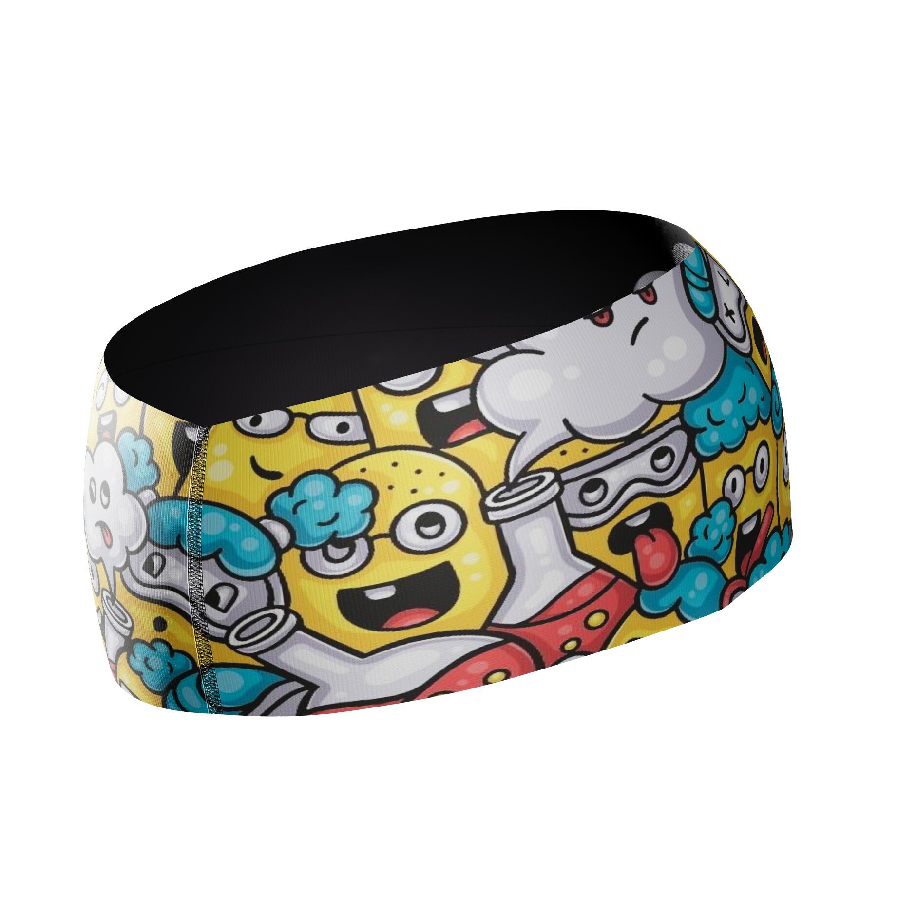 HEAD BAND RUNNING Elite EMOJI EXPERIMENTO - Sin Costuras y Reversible 2 EN 1 2/6