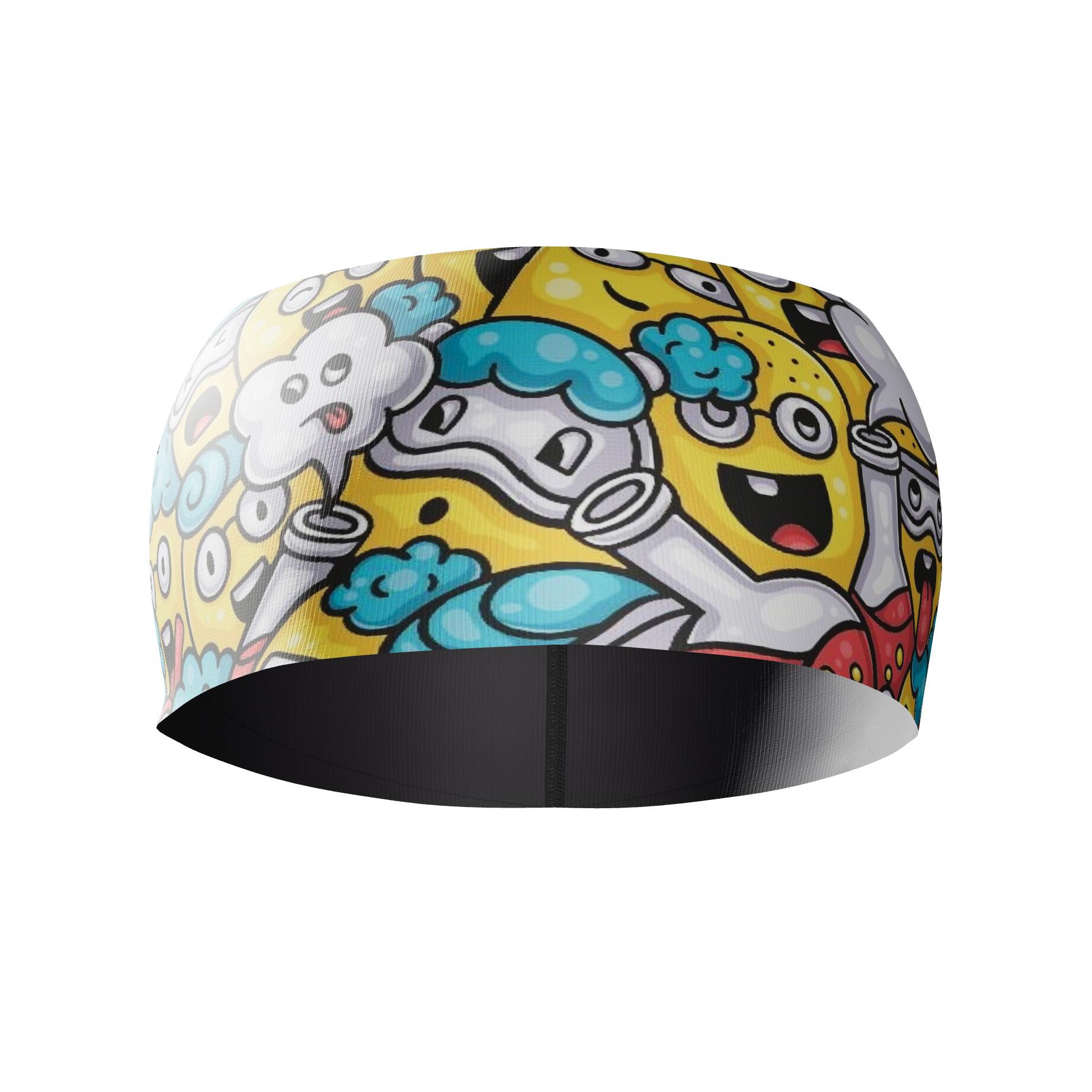 HEAD BAND RUNNING Elite EMOJI EXPERIMENTO - Sin Costuras y Reversible 2 EN 1 4/6