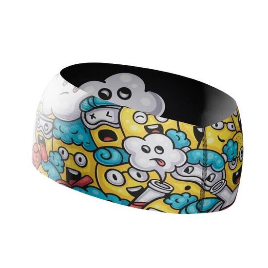 FASCIA RUNNING Elite EMOJI ESPERIMENTO – Senza Cuciture e Reversibile 2 IN 1