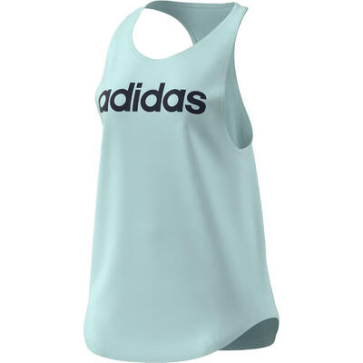 T-shirt vrouw adidas linear blauw