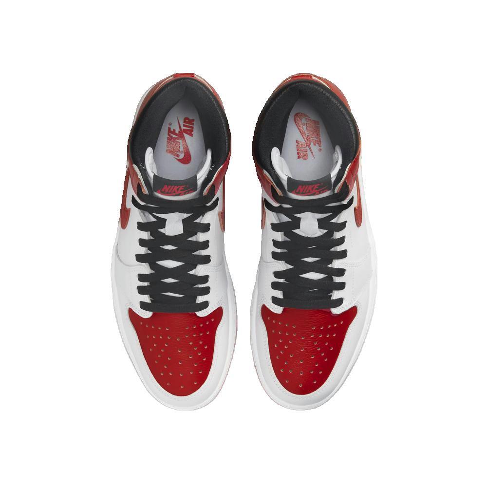 Chaussures Hommes Nike Air Jordan 1 Retro High OG blanc 2/6
