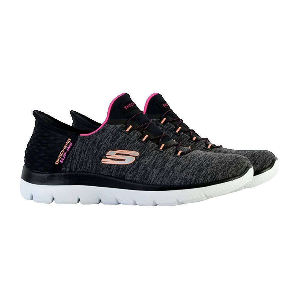 Chaussures Femmes Skechers Summits-Dazzling Haze noir 3/4
