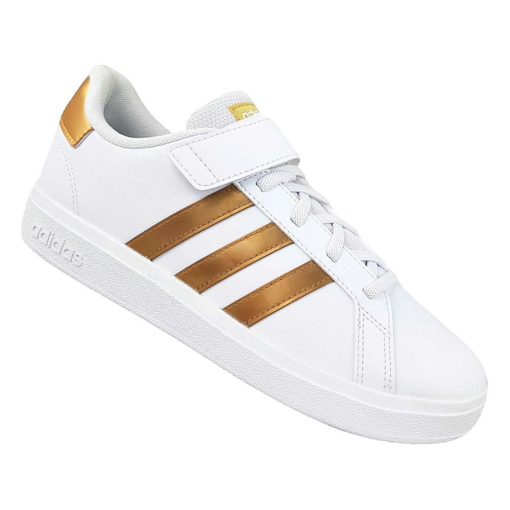 Adidas Grand Court Adidas Neo Kinderen Gouden Sportschoenen Kind