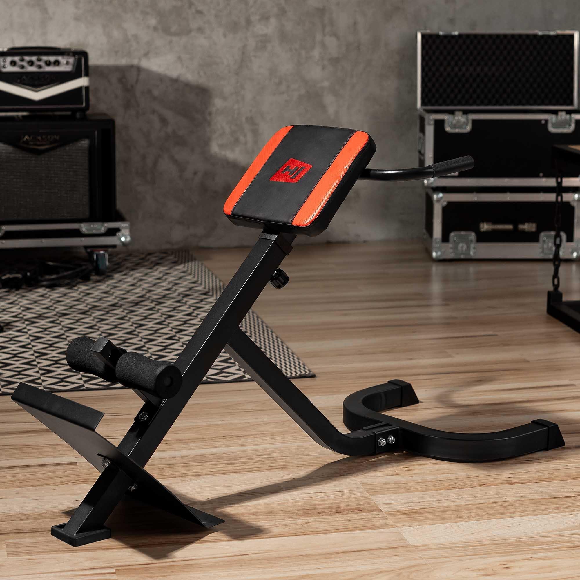 Ławka do ćwiczeń Hop-Sport HS-1018 do grzbietu z podparciem