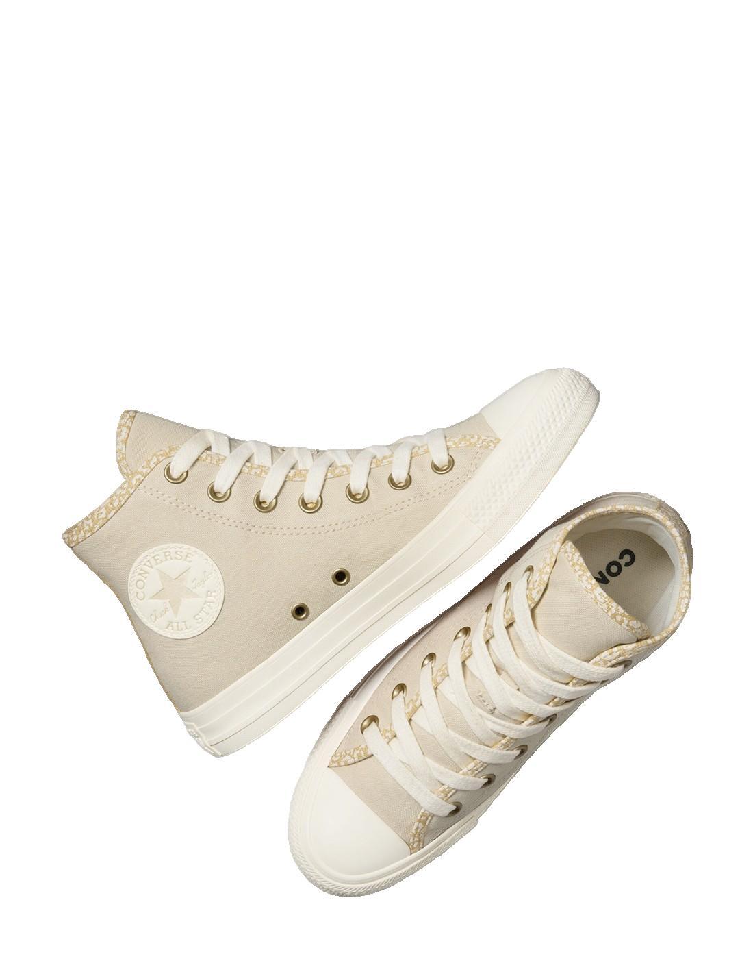 Chaussures Femmes Converse Ctas Hi Natural Ivorylight Egret beige 2/3