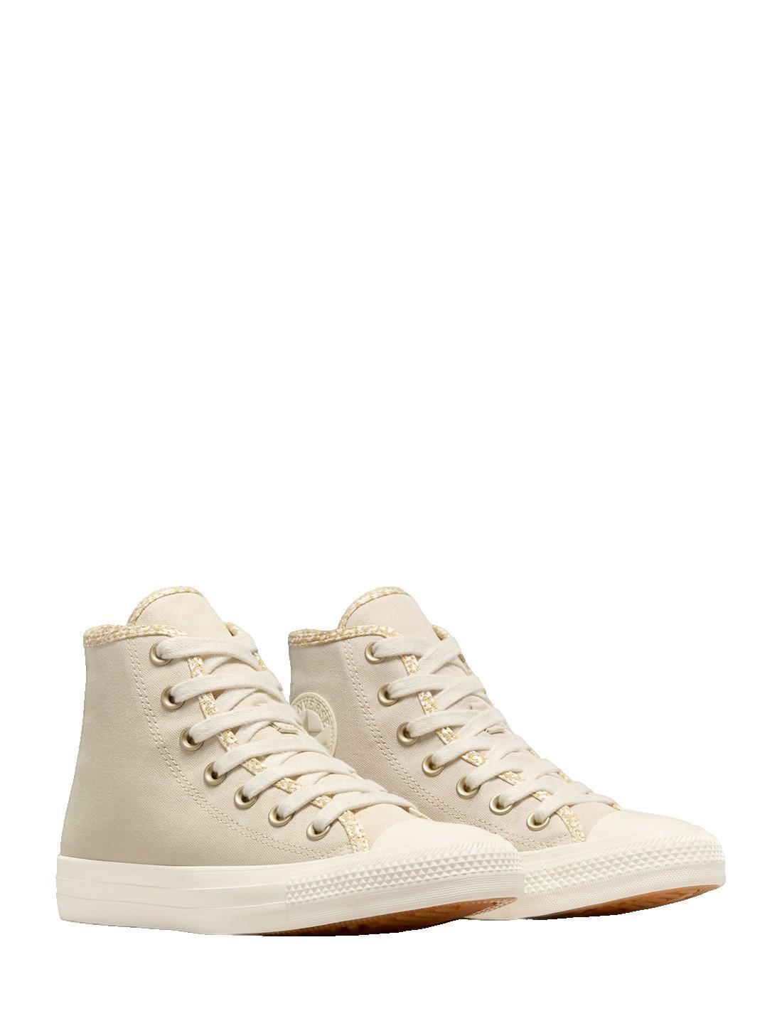 Chaussures Femmes Converse Ctas Hi Natural Ivorylight Egret beige 3/3