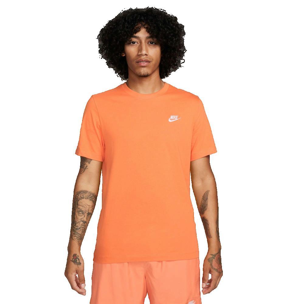 Nike - T-shirt Hommes Nike Sportswear Club Orange - T-shirt Manches Courtes - Jaune|orange - 36 Xs - Decathlon
