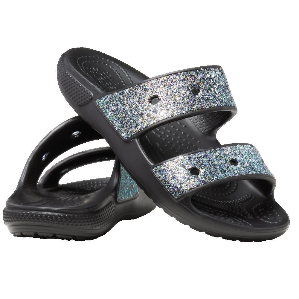 Sandálias Kind Crocs Classic Glitter Schwarz 2/5