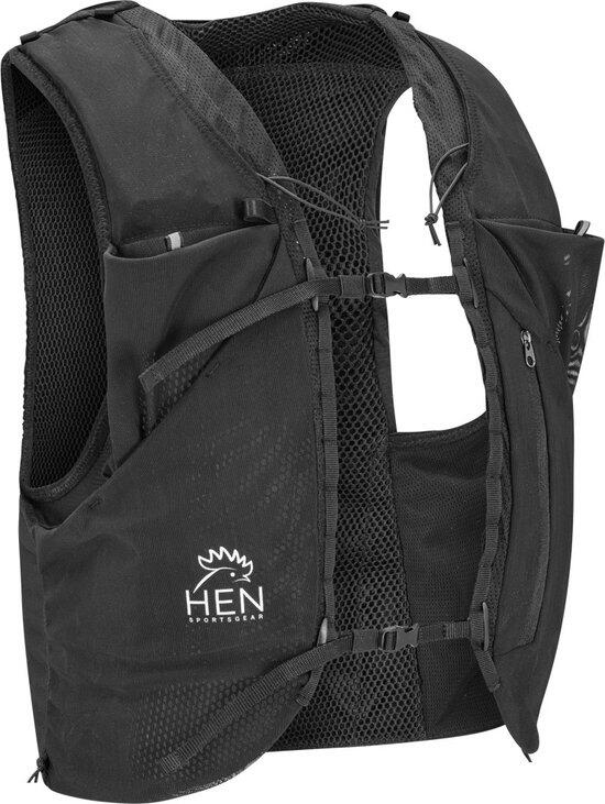 HEN SPORTSGEAR Trailrunning - Trailvest - Marathonweste - M - Schwarz