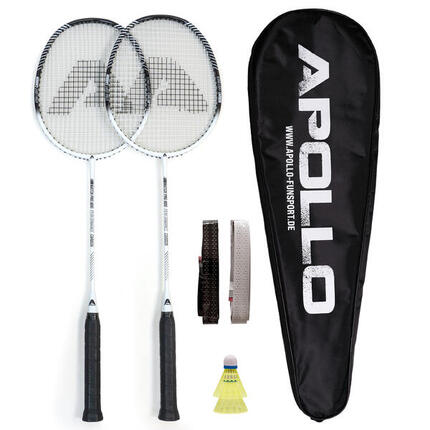 Set Apollo Badminton Match Pro 800 – 2 raquettes, volants & sac