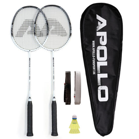 Set Apollo Badminton Match Pro 800 – 2 raquettes, volants & sac