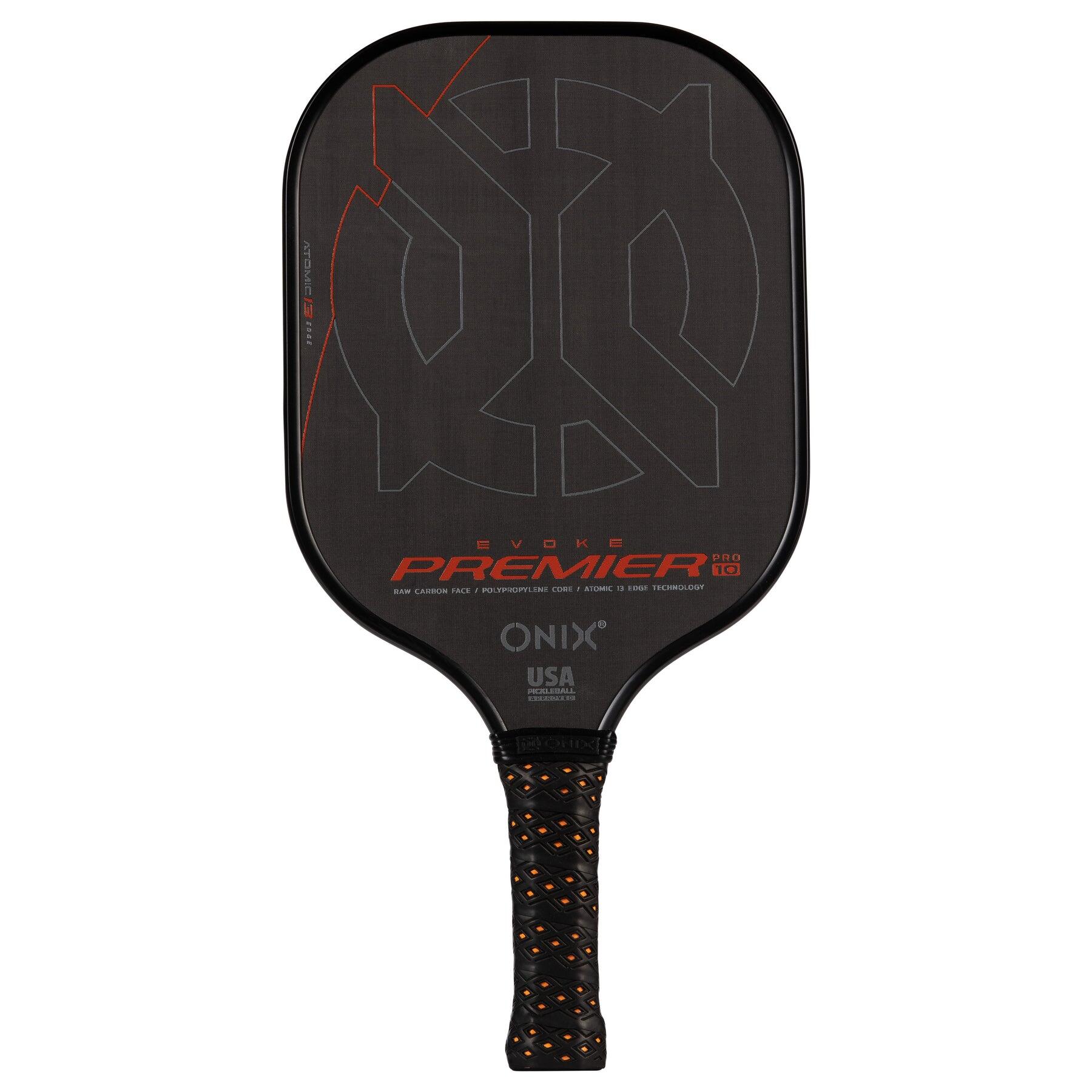 ONIX Evoke Premier Raw Carbon 12 Orange - raquete de pickleball 3/6