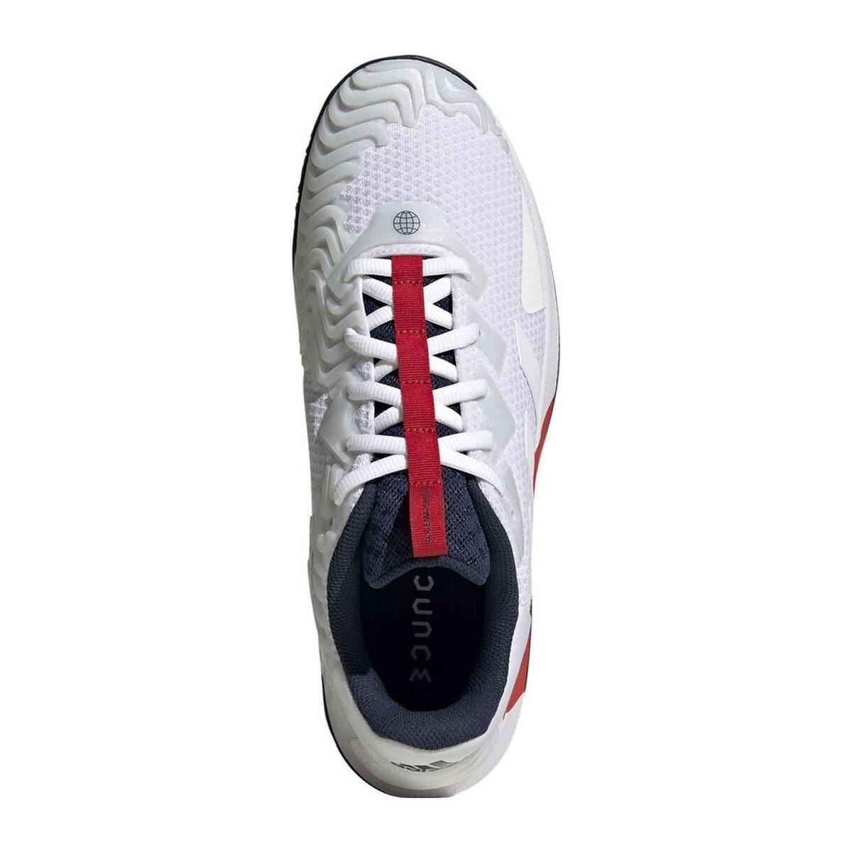 Scarpe da tennis Uomo Adidas Solematch Control bianco 3/5