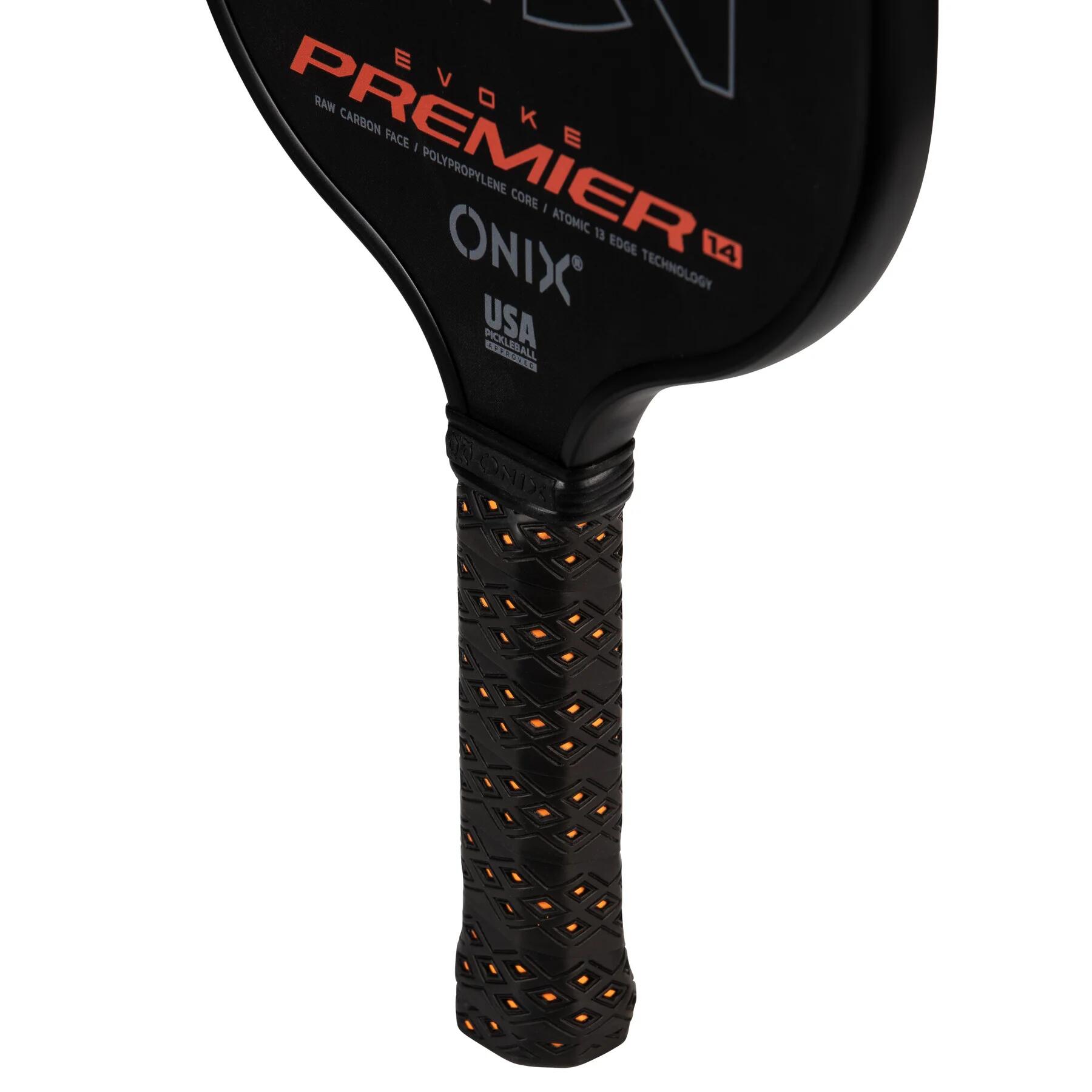 ONIX Evoke Premier Raw Carbon 14 Orange - Racchetta da pickleball 6/6