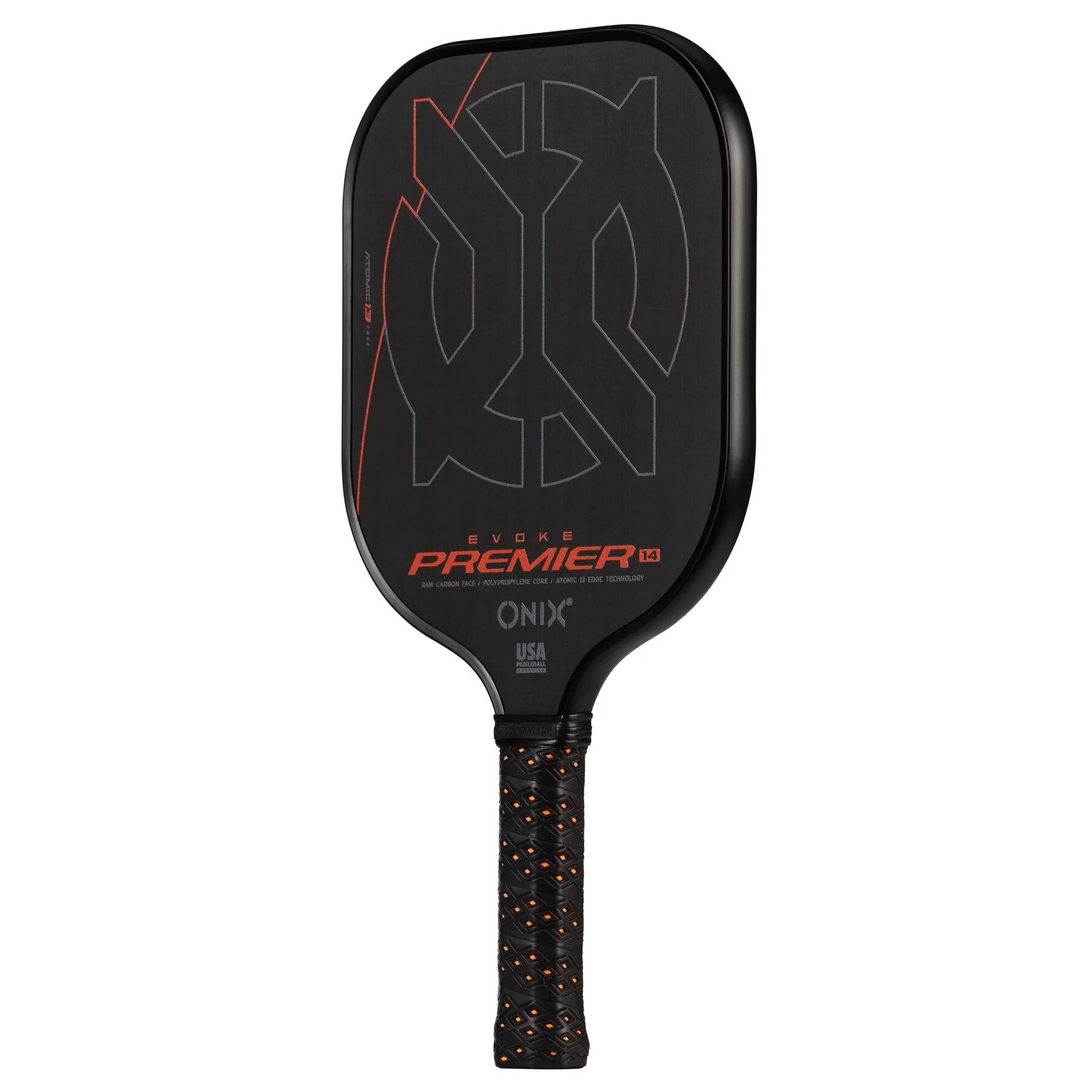ONIX ONIX Evoke Premier Raw Carbon 14 Orange - Pickleball paddle