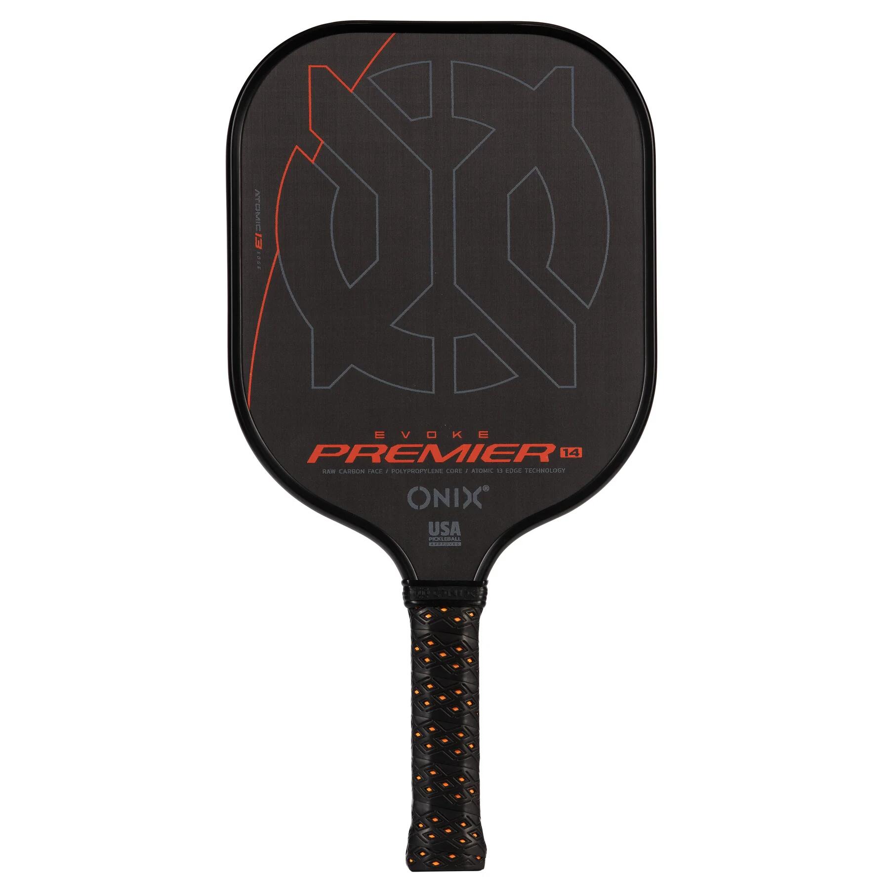 ONIX Evoke Premier Raw Carbon 14 Orange - Racchetta da pickleball 3/6