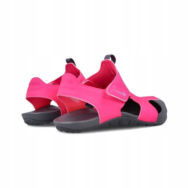 SANDAŁY dziecięce NIKE SUNRAY 943826-605 różowe na lato rzepy lekkie 33,5 5/5