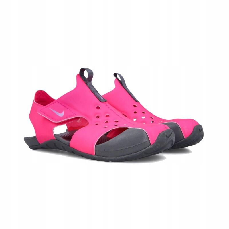 SANDAŁY dziecięce NIKE SUNRAY 943826-605 różowe na lato rzepy lekkie 33,5 4/5