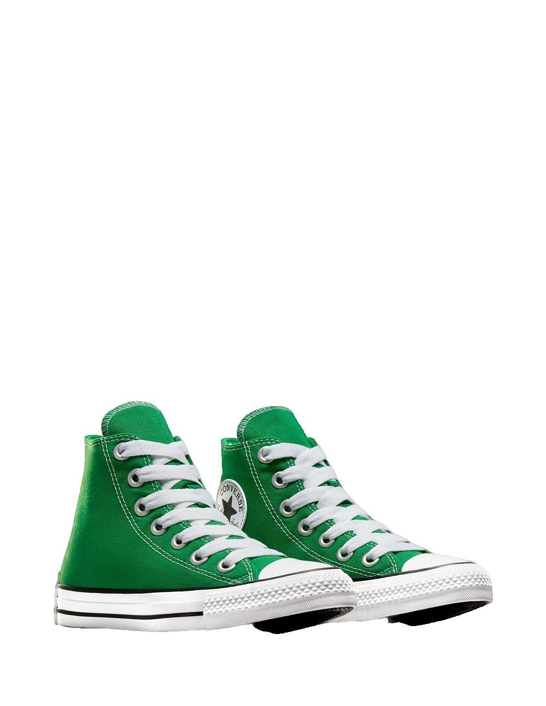 Chaussures Femmes Converse Chuck Classic Hi vert 3/3