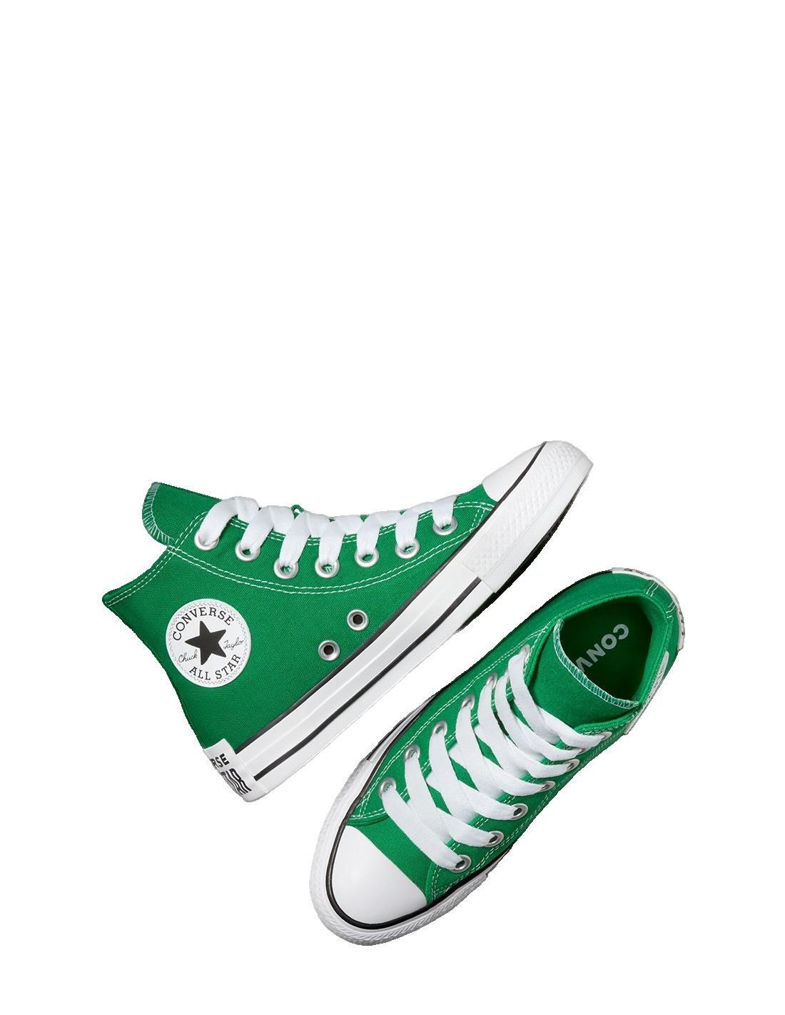 Chaussures Femmes Converse Chuck Classic Hi vert 2/3