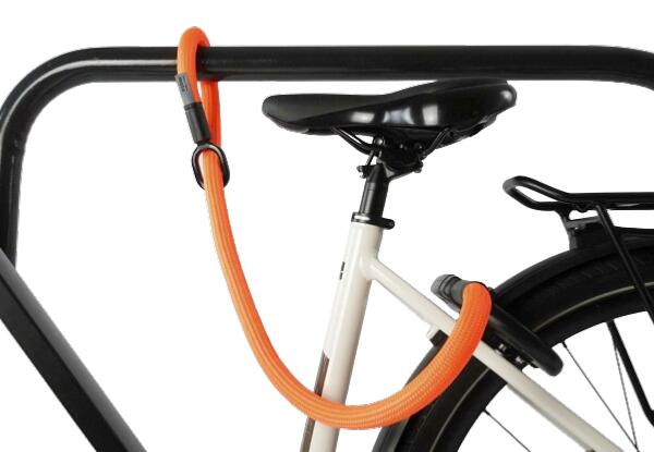 TEXLOCK MATE Antivol en kevlar pour cadre - 120 cm - Orange 2/3