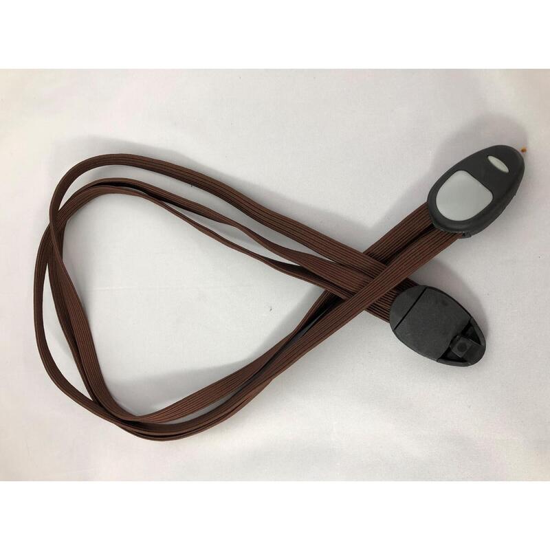 sangle de transport marron 3 élastiques longueur totale 87 cm