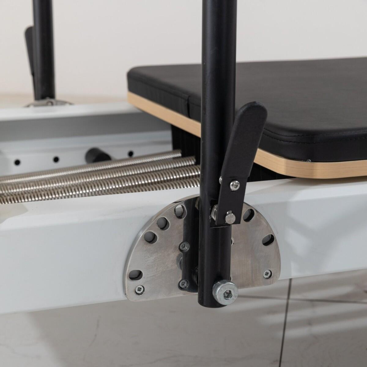 Reformer Pilates Blanche Aluminium Légère Et Polyvalente 7/7