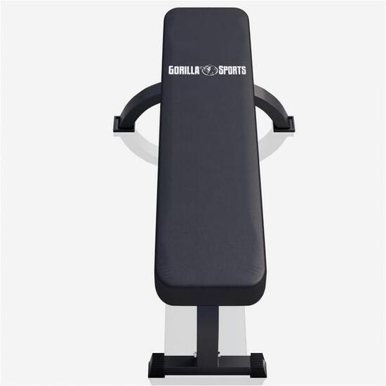 BANC DE MUSCULATION PLAT AVEC LOGO | COULEUR NOIR