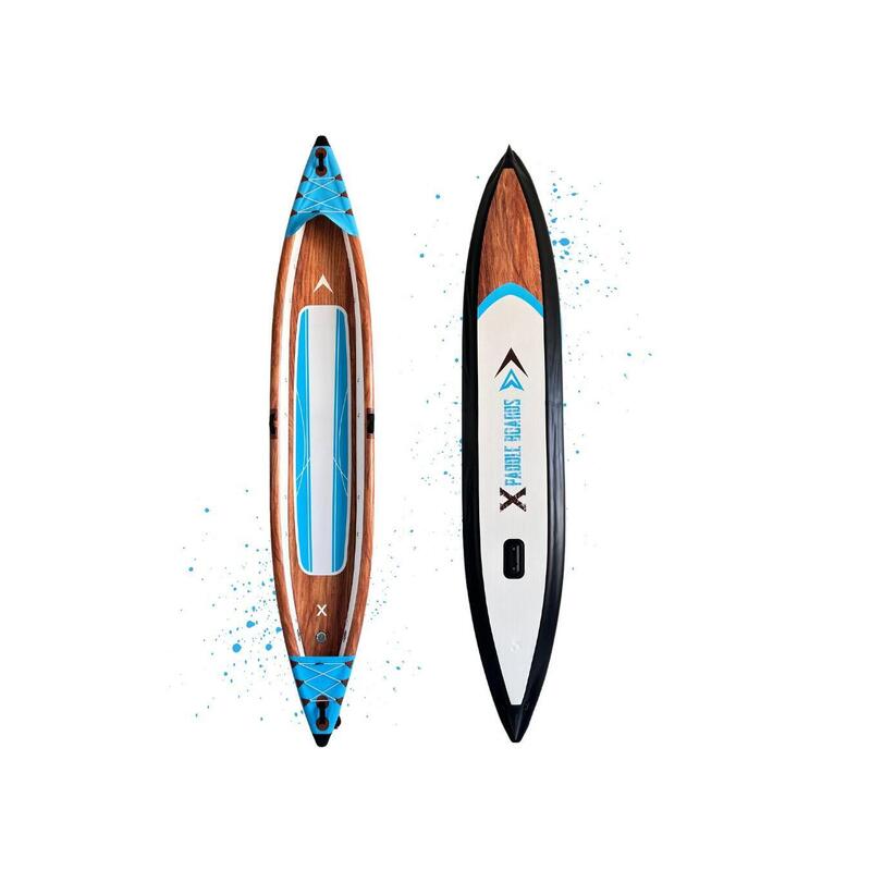 Canoe-kayak gonflabil pentru 2 persoane dropstitch 470 x 80 x 42 cm K-BLUE